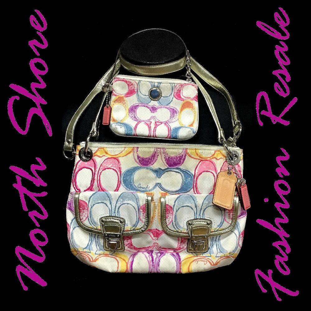 COACH POPPIE DREAM C HIPPIE CROSSBODY & WRISTLET